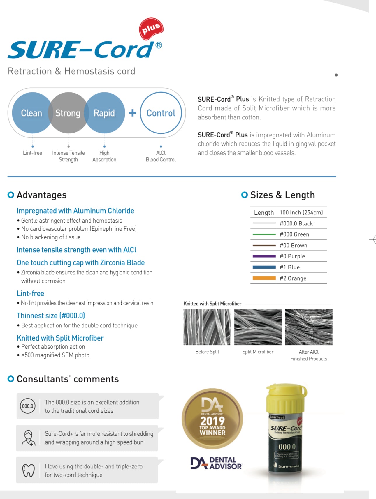 Sure-Cord Plus- Knitted retraction cord