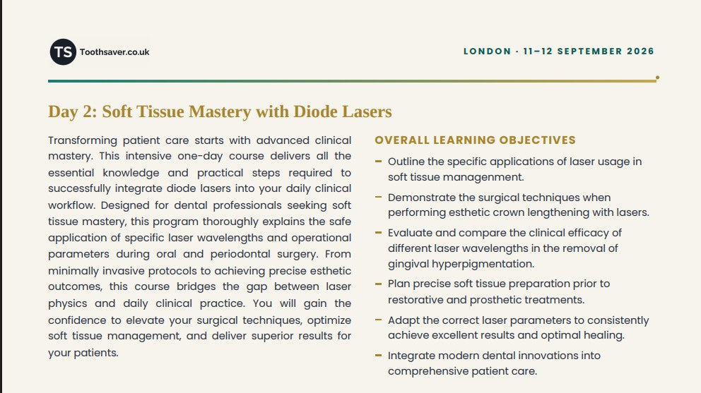 The Diode Laser Masterclass- September 2026