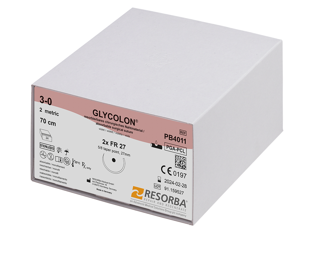 Resorba Glycolon 5/0 DSM 16mm 45cm