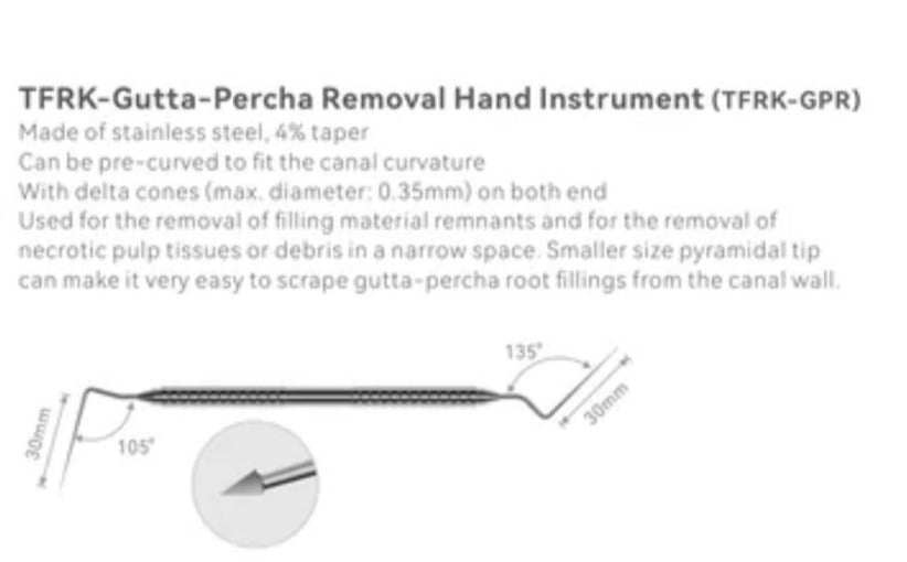 GP spear TFRK- Gutta percha removal hand instrument (TFRK-GPR)