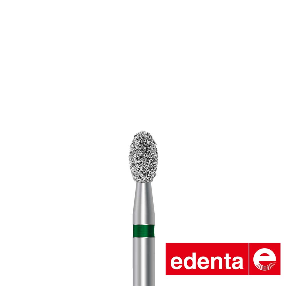Rugby shaped diamond bur for reducing cusps- 5 burs/pk