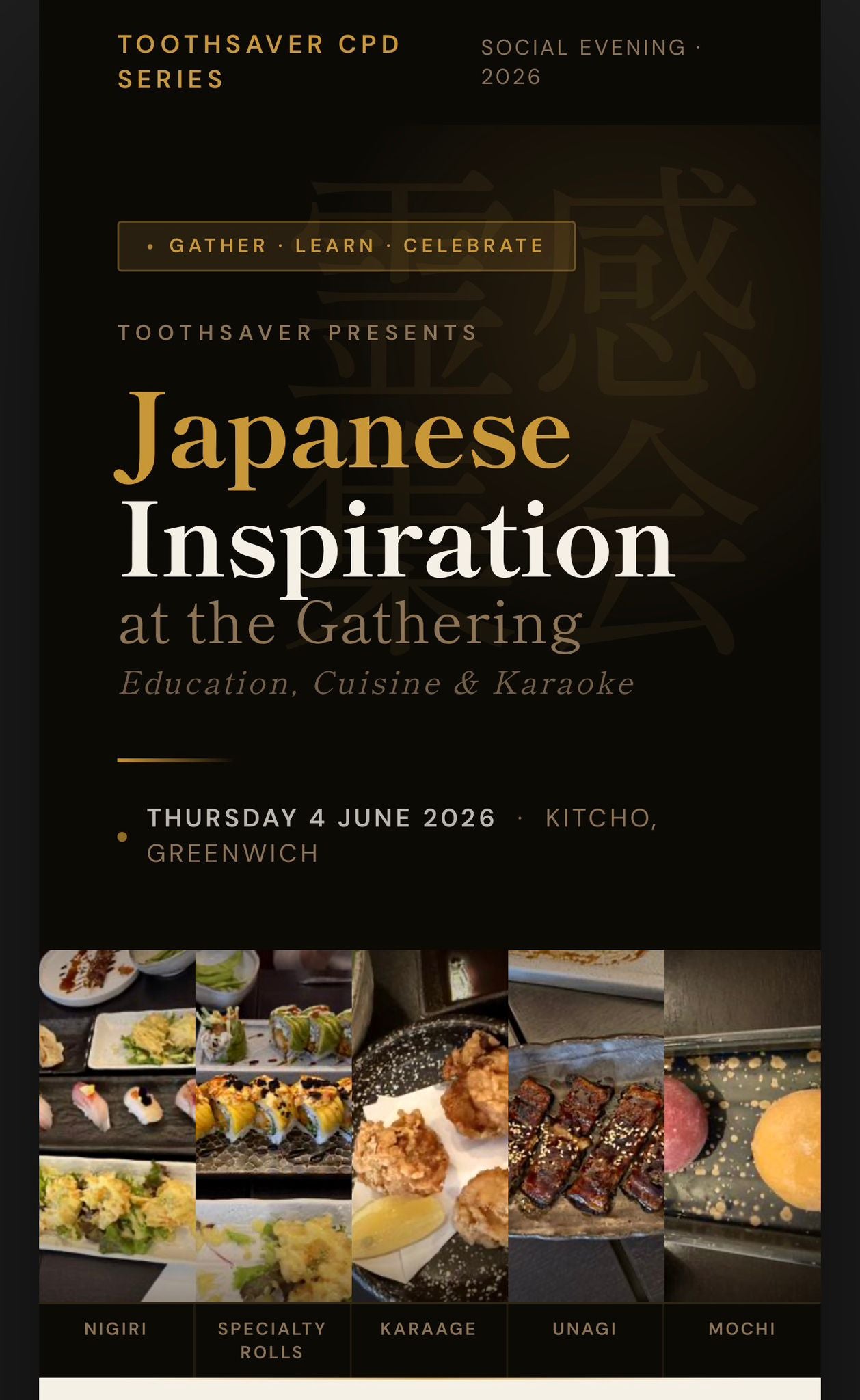 The Social Gathering- Thursday 4th June 2026-7pm- Kitcho, Greenwich