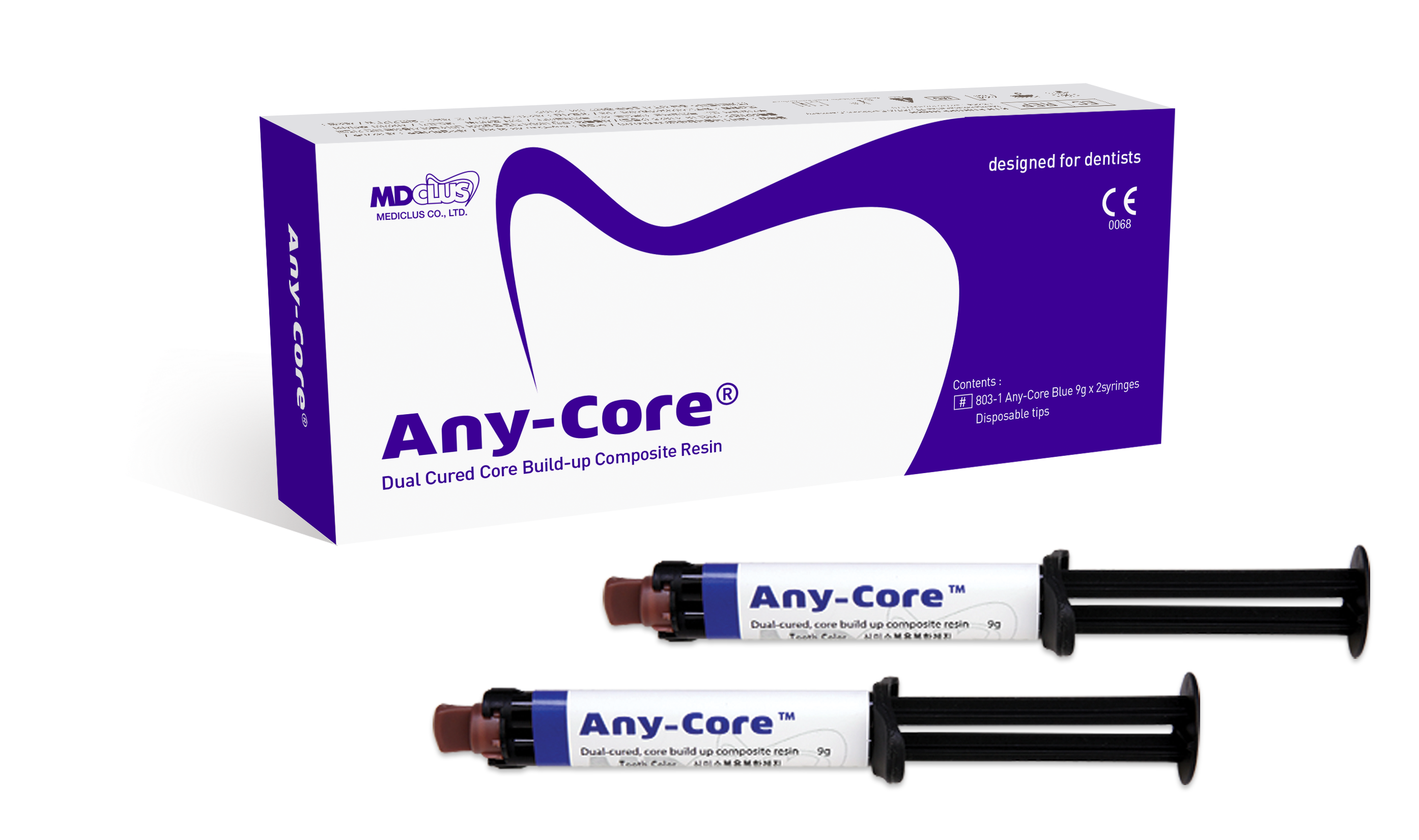 Anycore: Dual cure core material