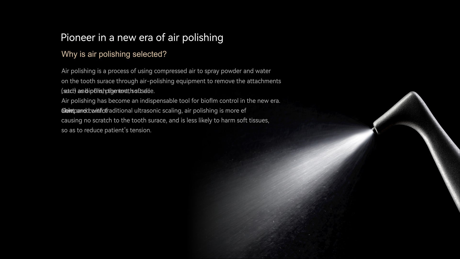 AP-H Dental Air Polisher- Supra-gingival only