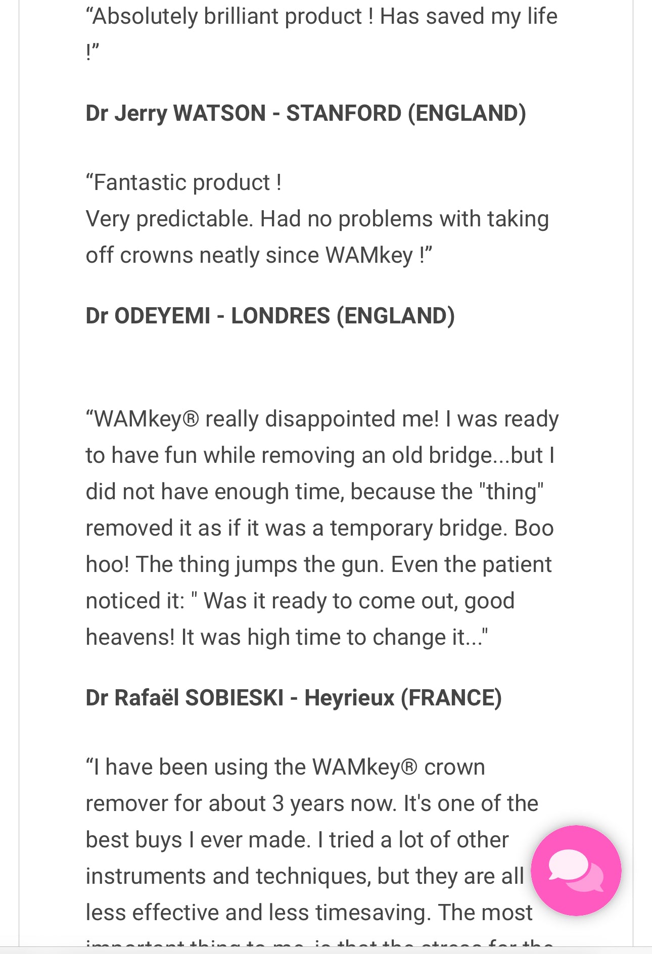 Wam keys x3 and wam forceps for post removal