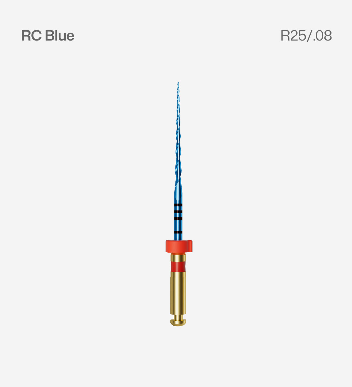 RC Blue 25 mm 6 files per pack