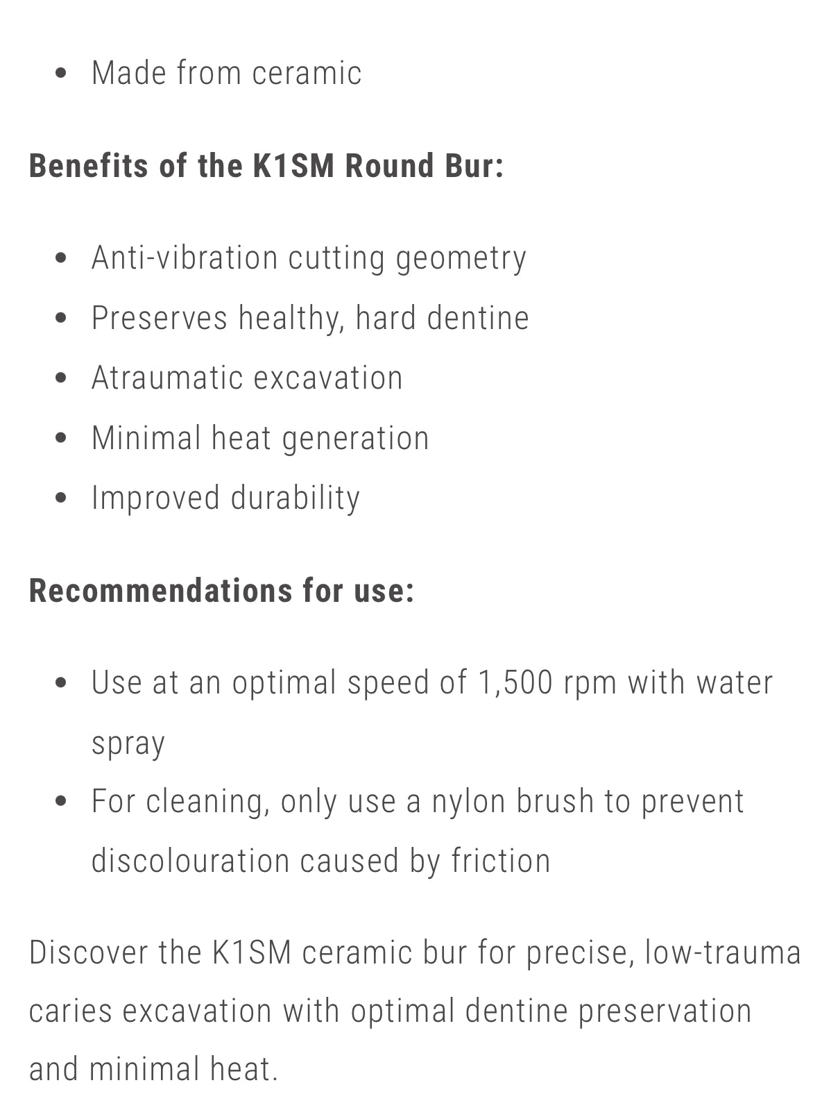 Cerabur, Ceramic Bur Kit