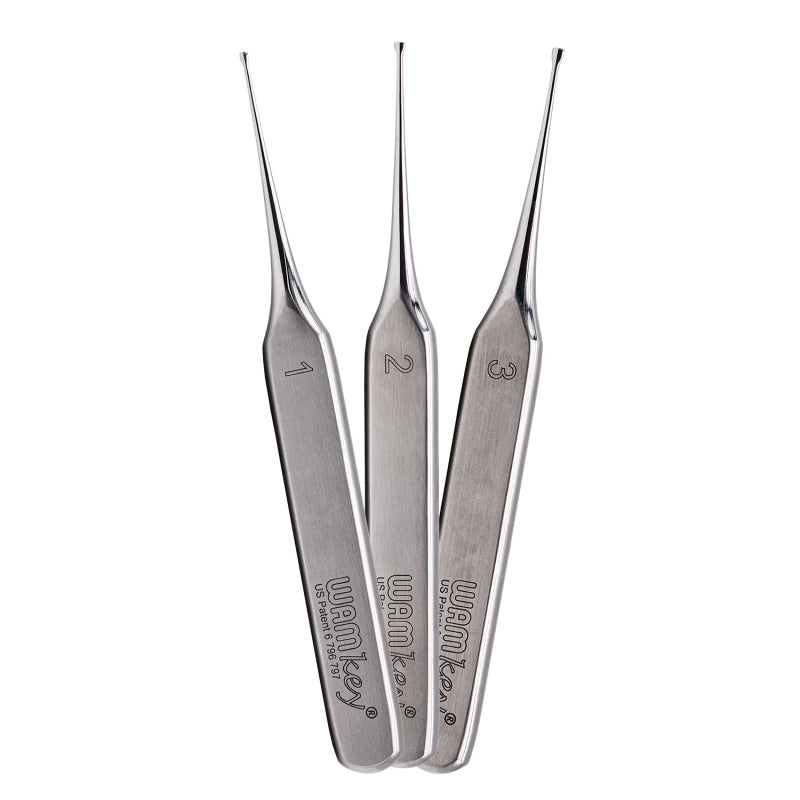 Wam keys x3 and wam forceps for post removal