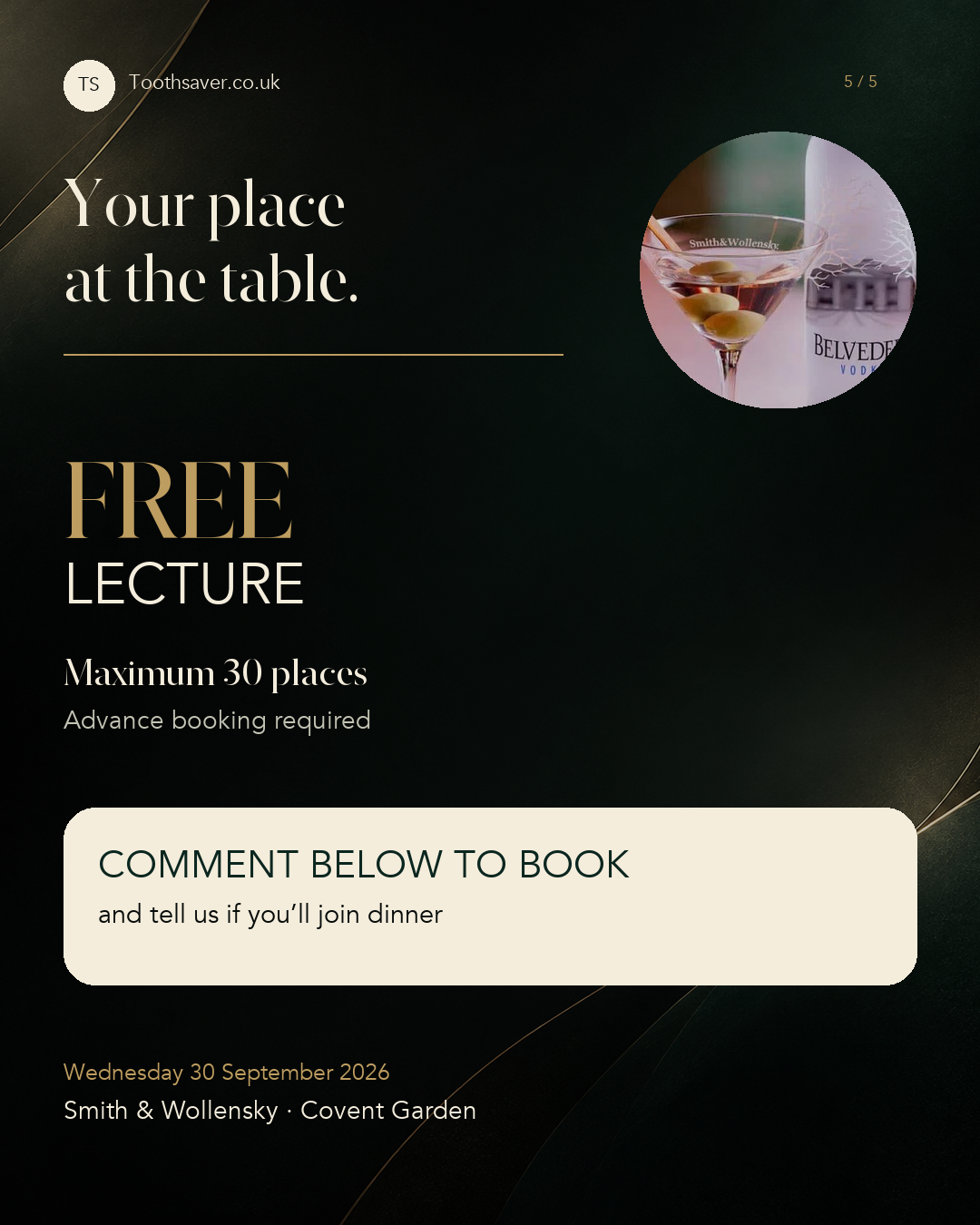 Lecture with Dr Pirooz Zia 30th September