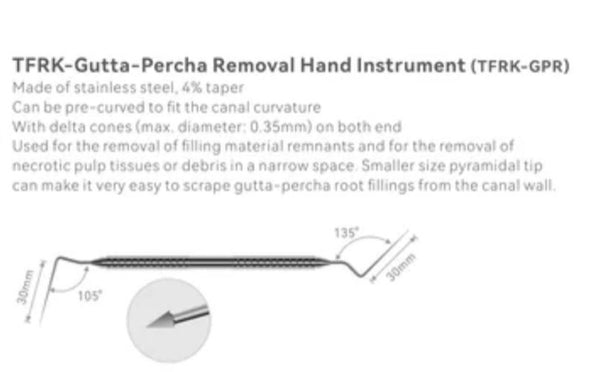 GP spear TFRK- Gutta percha removal hand instrument