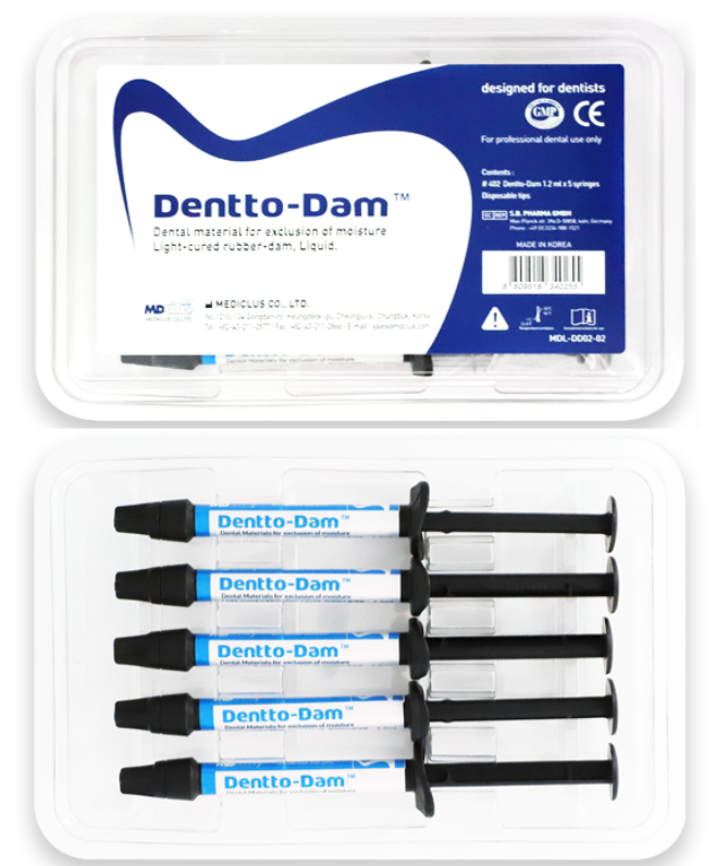 Dentto Dam Light-Cured Barrier Gel | Rubber Dam Seal & Gingival Protection