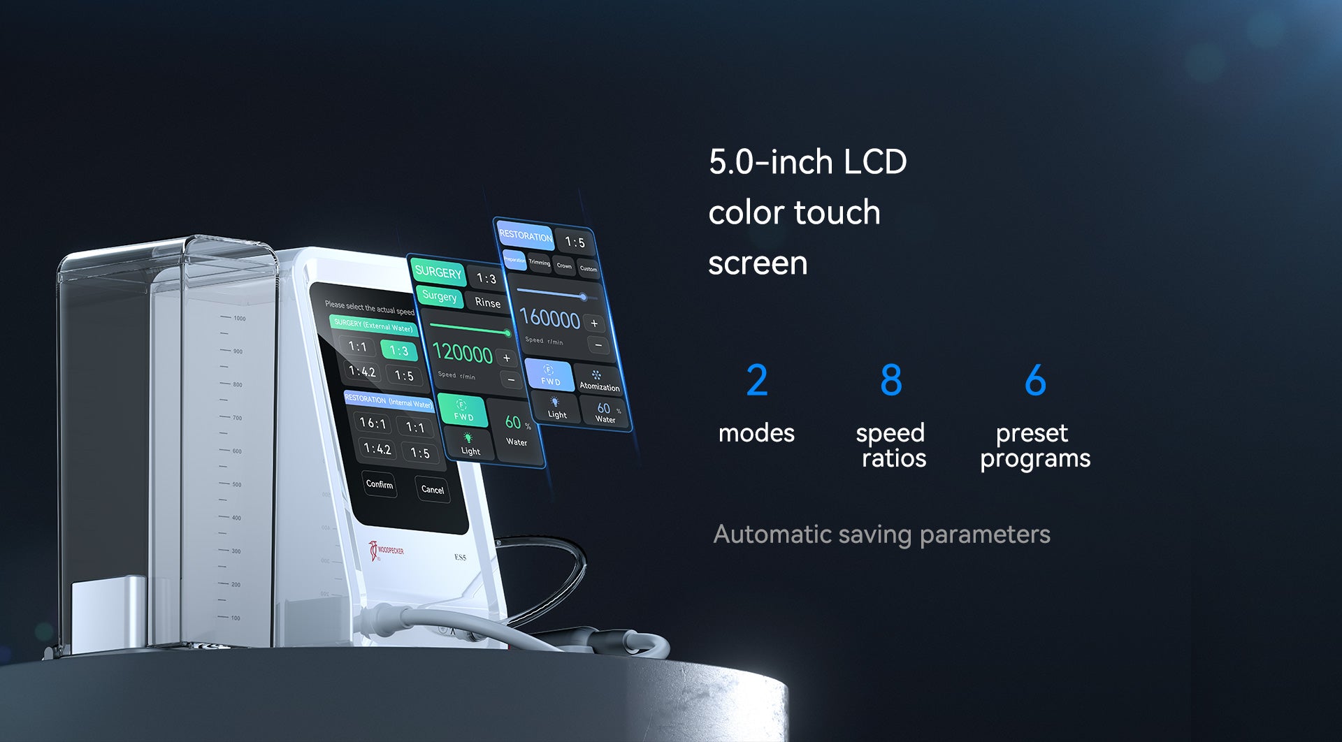 Electric motor Es5 for restorative and surgical dentistry