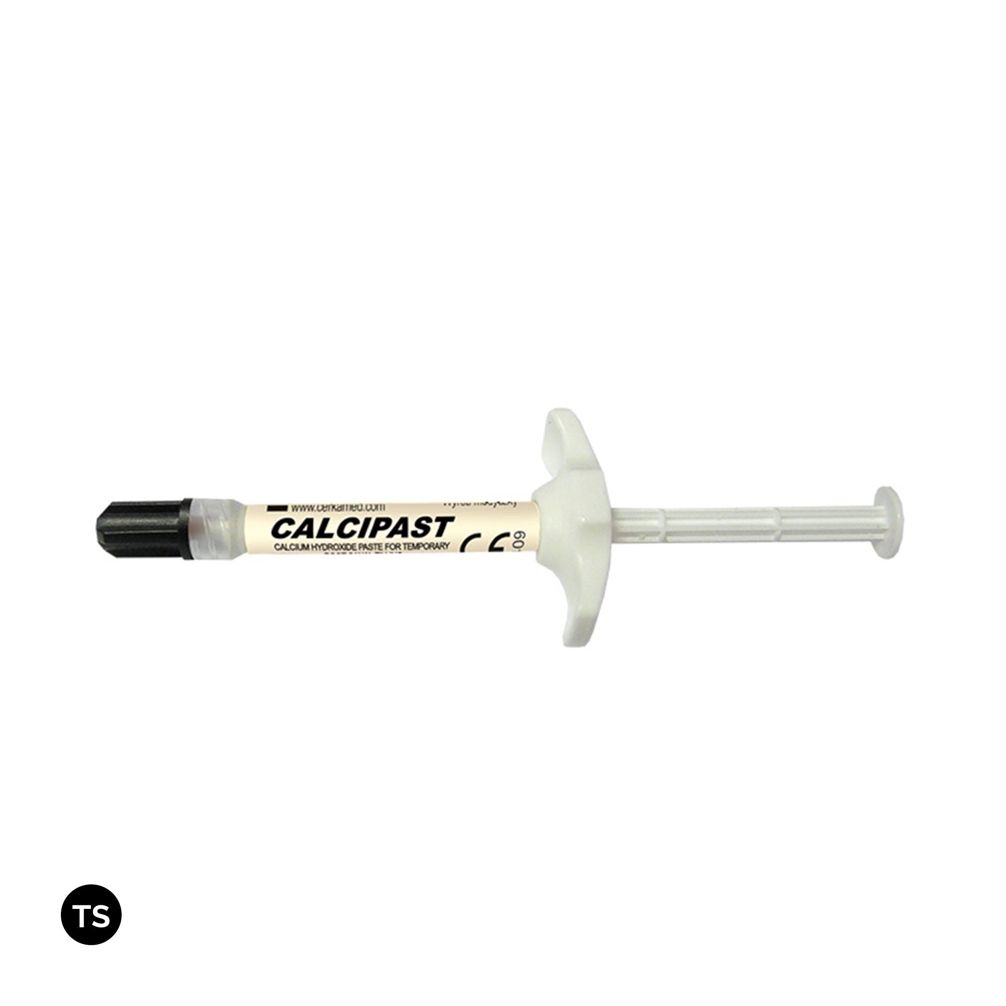 Calcium hydroxide paste by Cerkamed for temporary root canal filling