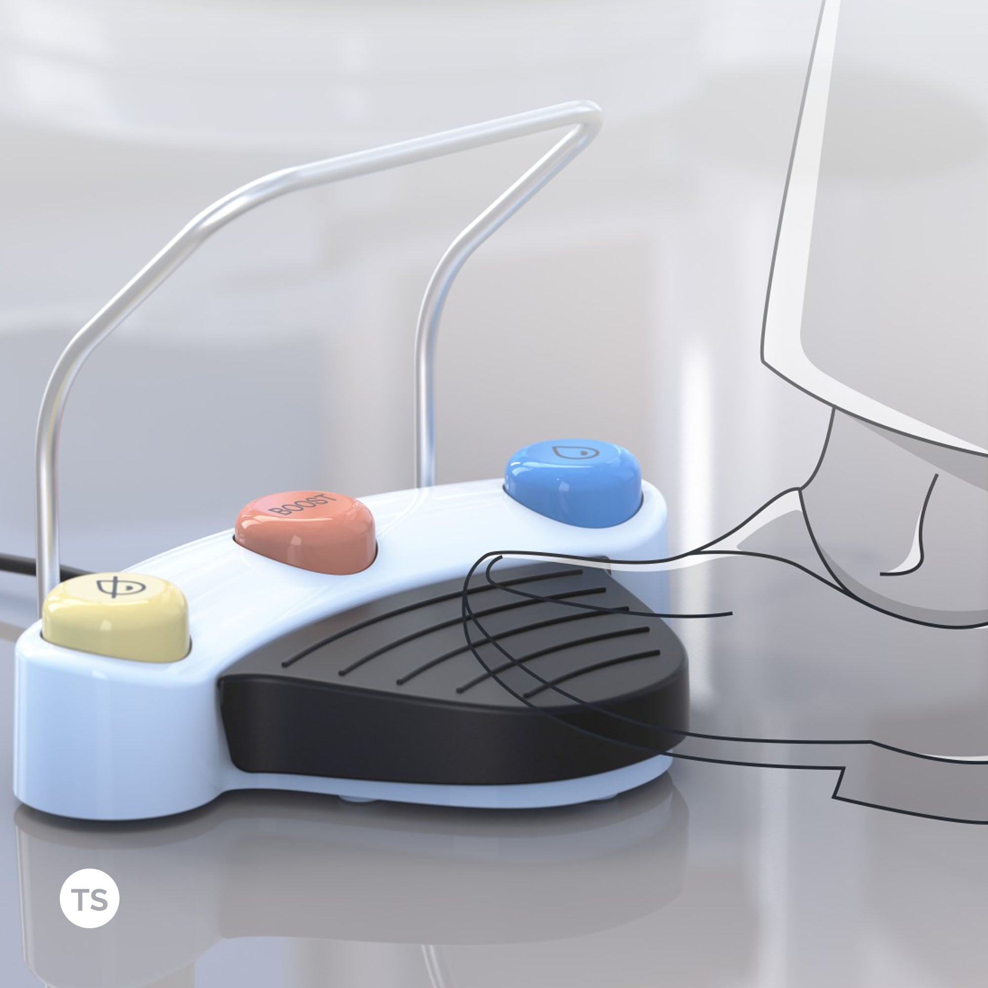 Dental scaler and polishing device made by Woodpecker Medical