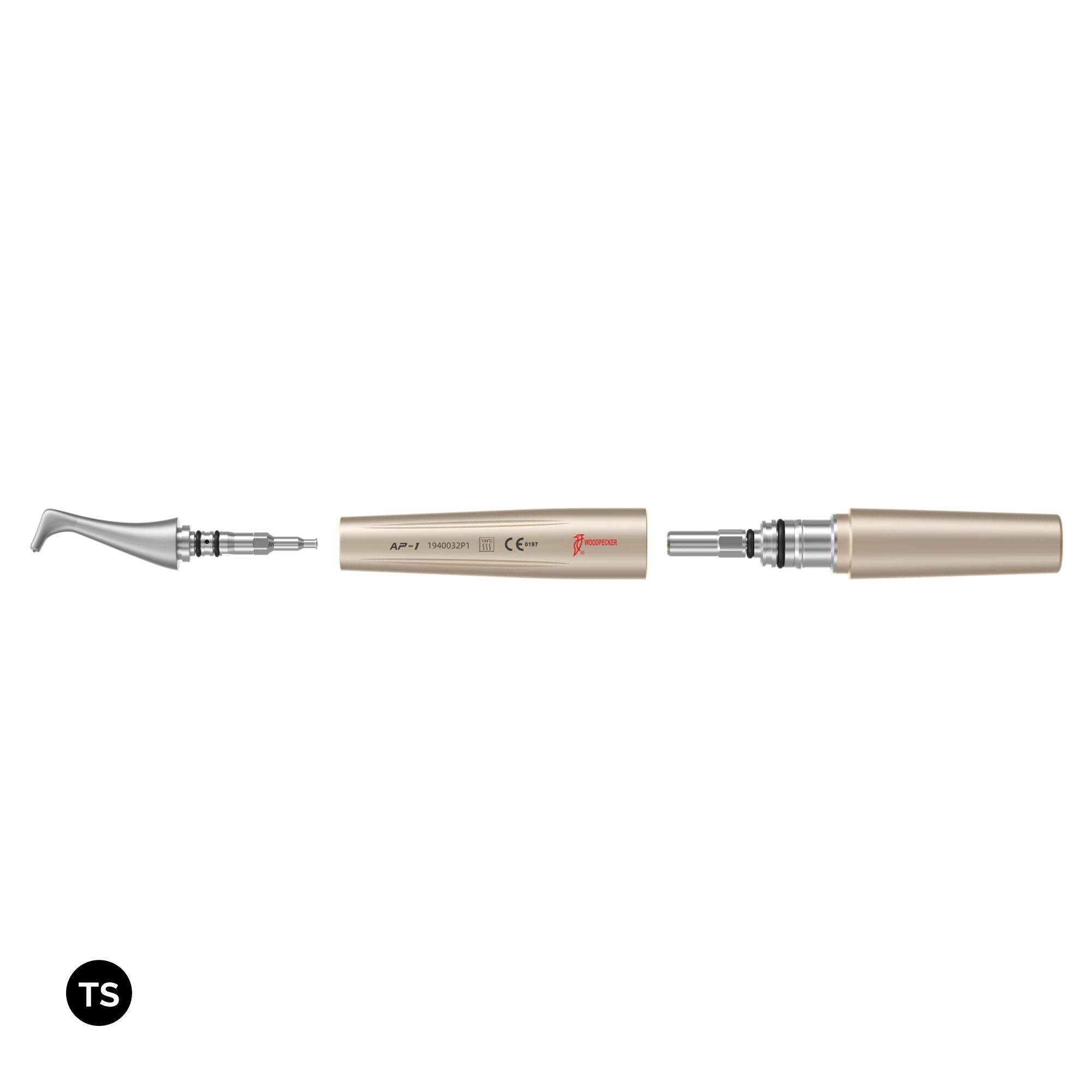 Dental scaler and polishing device made by Woodpecker Medical