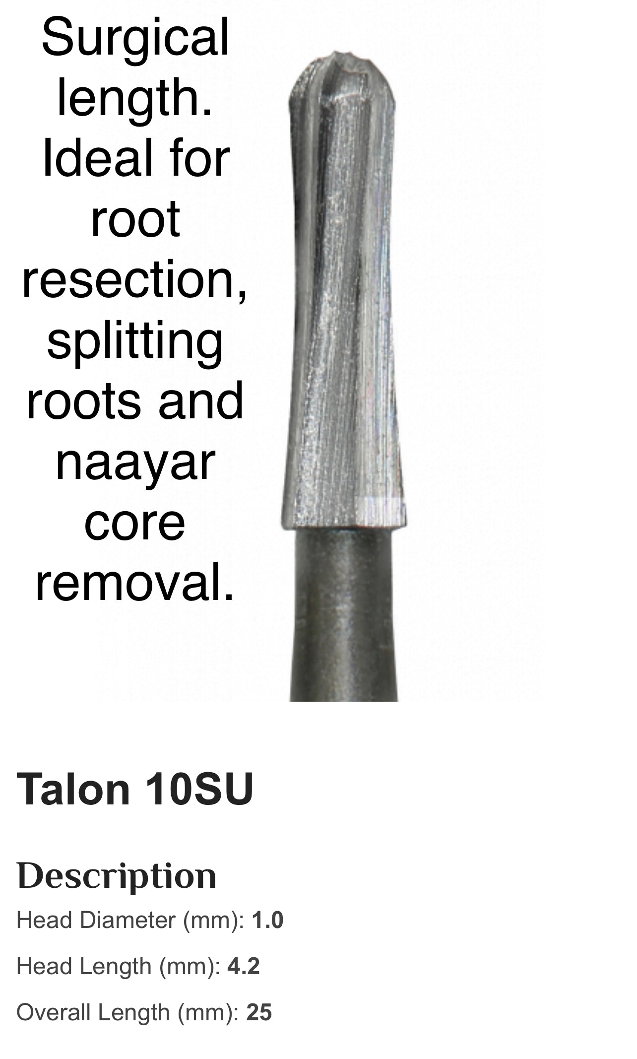 Endo access burs (beasts and refined).