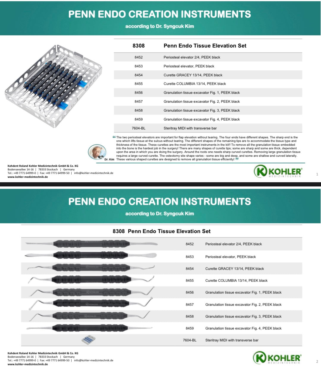 Penn Endo Surgery Tissue Elevation kit